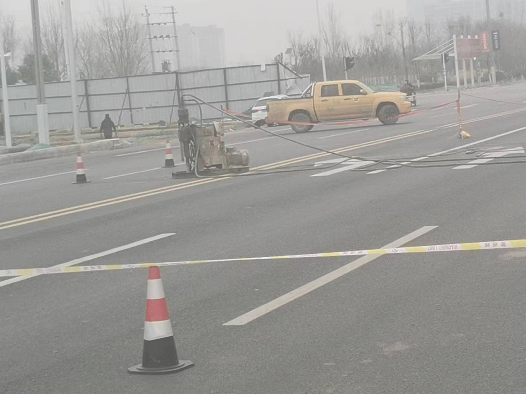 老边公路路基沉陷注浆